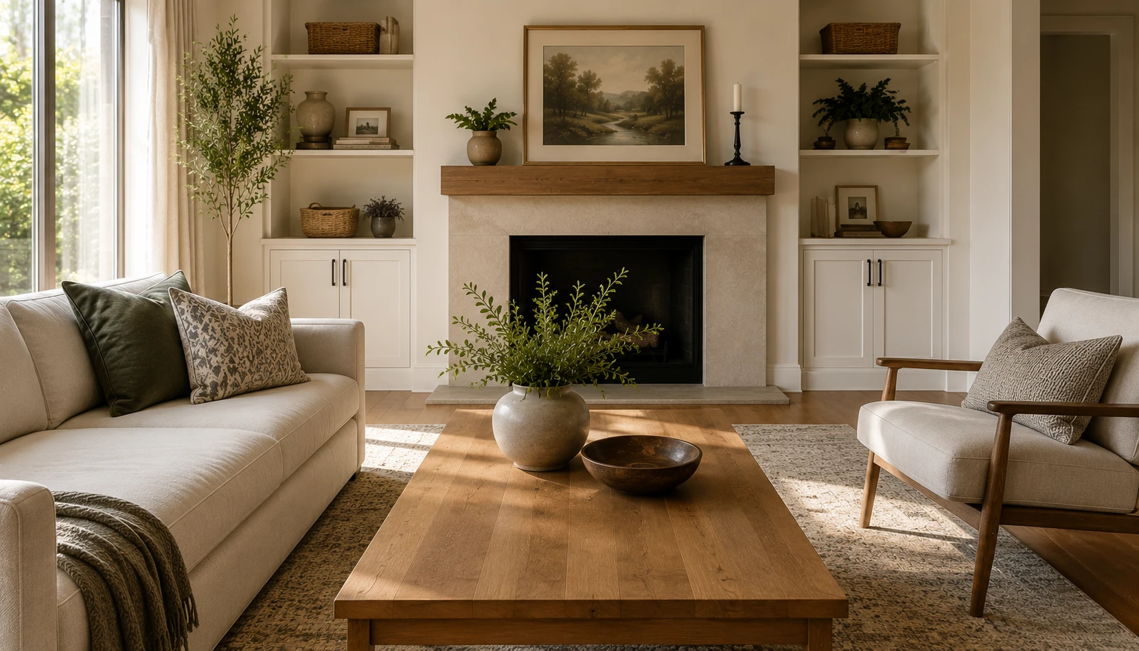 Clear the Most Visible Surfaces demonstrated in a realistic ordinary home interior