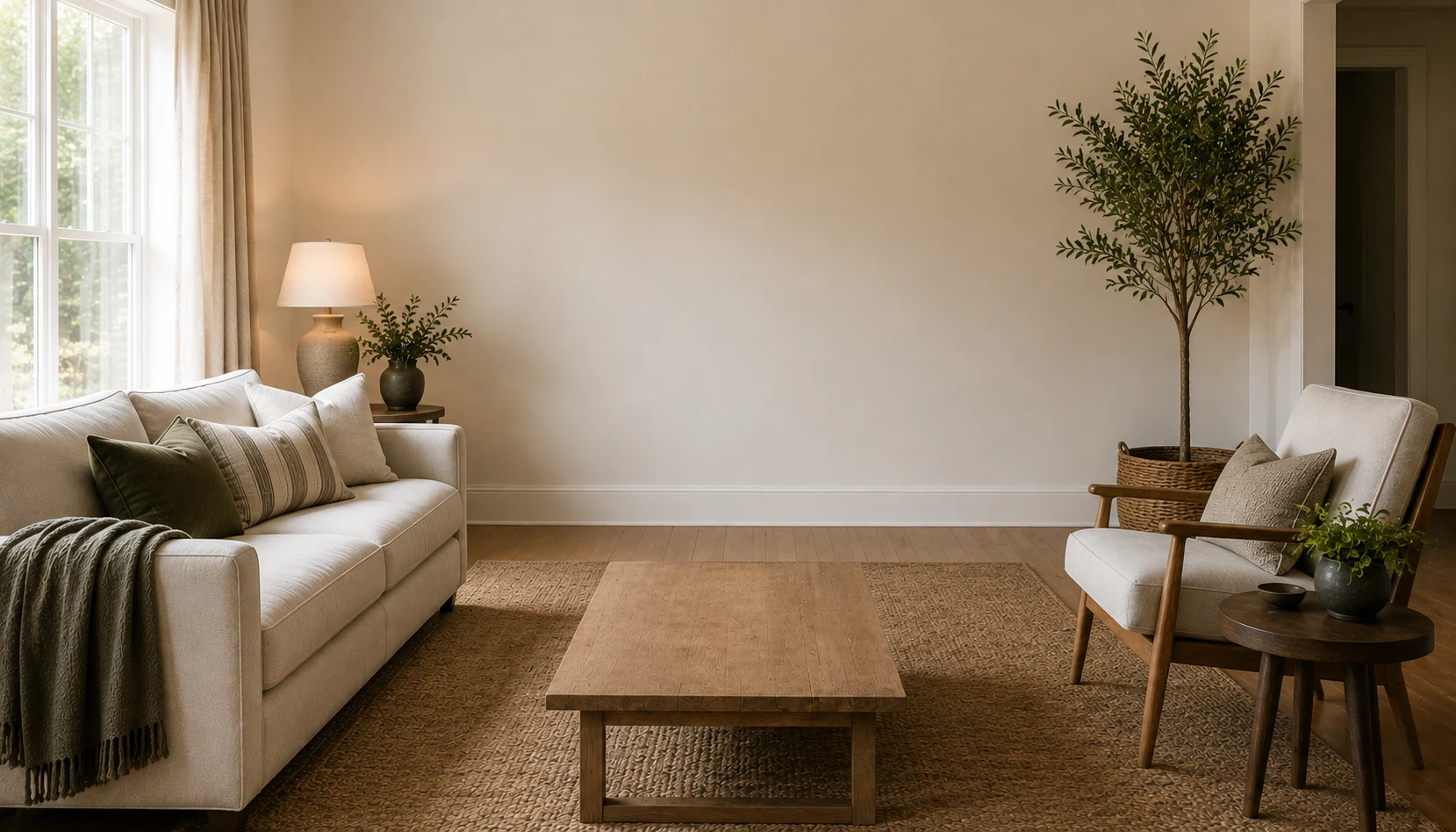 Leave Something Empty demonstrated in a realistic ordinary home interior
