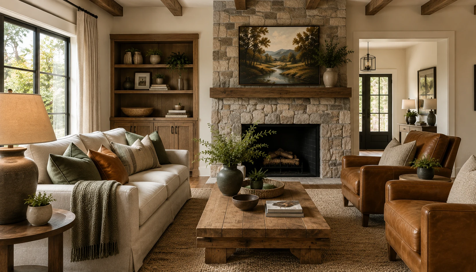 Repeat Materials, Too demonstrated in a realistic ordinary home interior