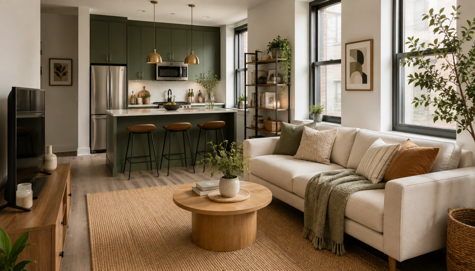 Carry One Palette Through the Apartment shown in a realistic rental apartment