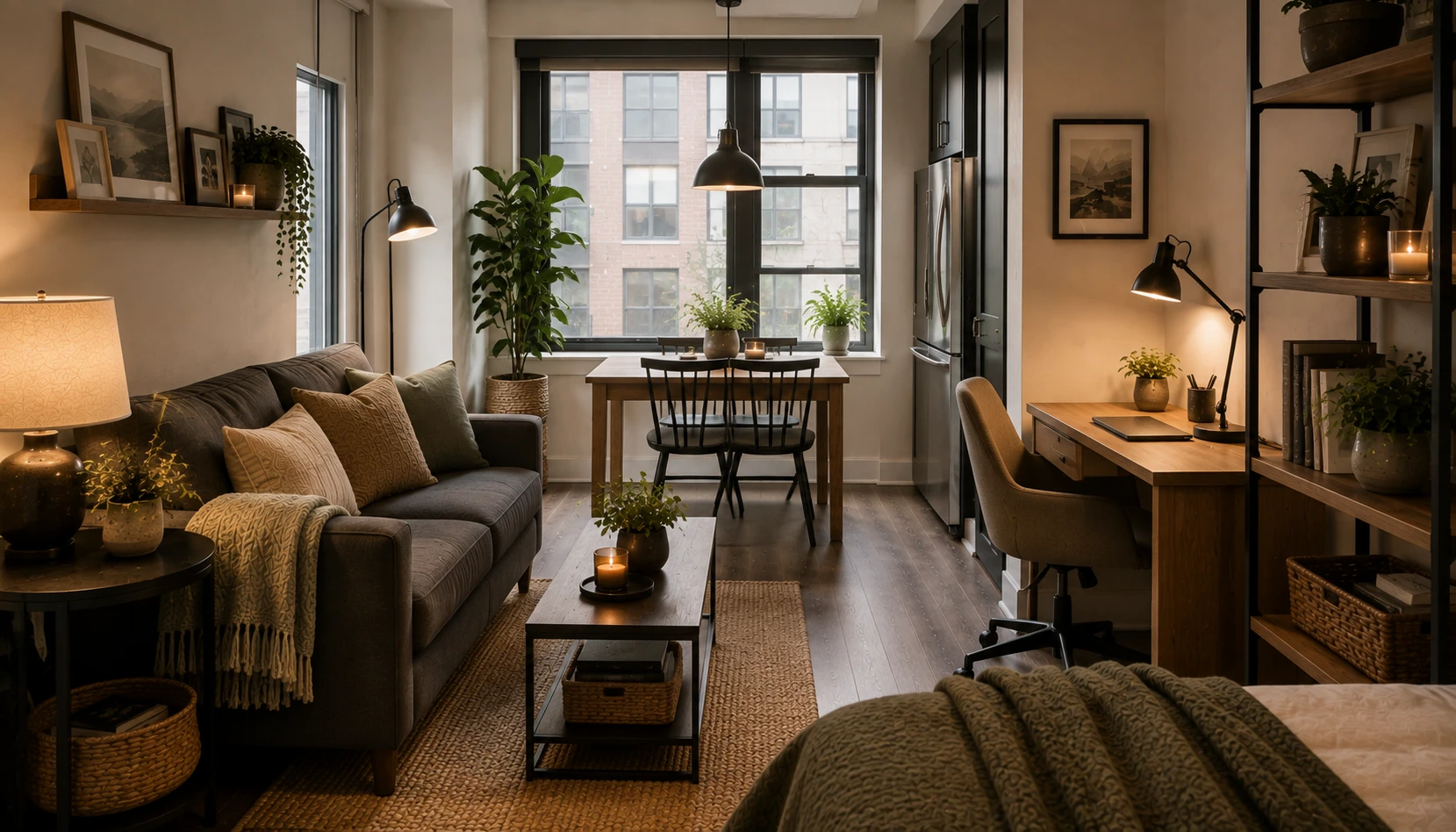Style One Useful Zone in the Kitchen or Bathroom shown in a realistic rental apartment