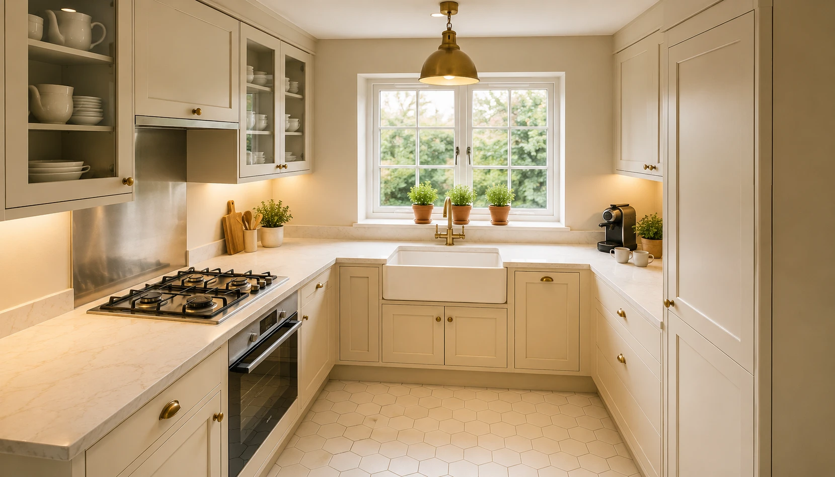 Beautiful small kitchen 2026 showing a compact but stylish and functional cooking space